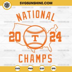 Tennessee Volunteers Baseball SVG, National Champs 2024 SVG