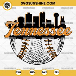 Tennessee Vols Baseball Skyline SVG, Tennessee Volunteers SVG PNG