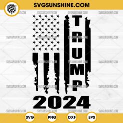 Trump 2024 USA Flag SVG, Trump 2024 SVG, Trump 2024 Flag SVG