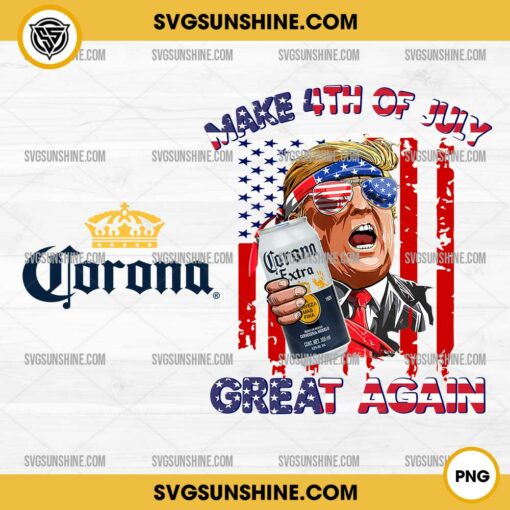 Trump Corona Extra Beer PNG, Donald Trump Beer 4th Of July PNG