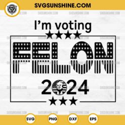 Silhouette I'm Voting Felon 2024 SVG PNG
