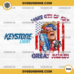 Trump Keystone Light Beer PNG, Trump Drink Keystone Light 4th Of July PNG