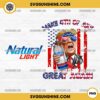 Trump Natural Light Beer PNG, Trump Drink Natural Light 4th Of July PNG