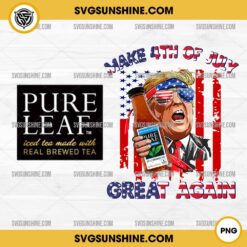 Trump Drink Pure Leaf Iced Tea PNG, Trump Pure Leaf Real Brewed Tea 4th Of July PNG