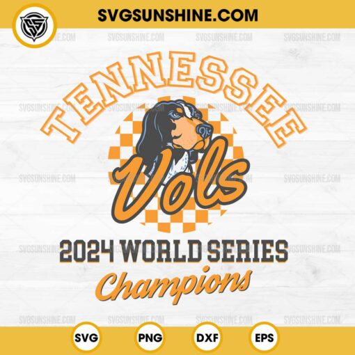Tennessee Vols SVG, Baseball 2024 World Series Champions SVG, Tennessee Volunteers SVG