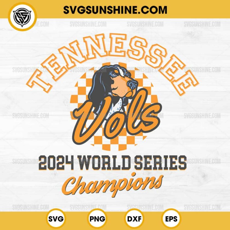 Tennessee Vols SVG, Baseball 2024 World Series Champions SVG, Tennessee
