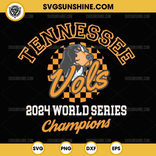 Tennessee Vols 2024 World Series Champions SVG PNG