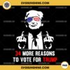 34 More Reasons To Vote For Trump PNG Silhouette Vector Clipart