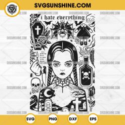 Wednesday Addams SVG Vector Silhouette