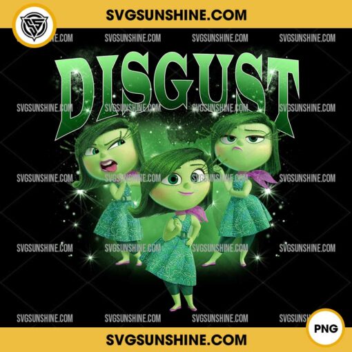 Disgust Inside Out 2 PNG Sublimation Design