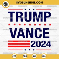 Trump Vance 2024 SVG PNG Silhouette Vector Clipart
