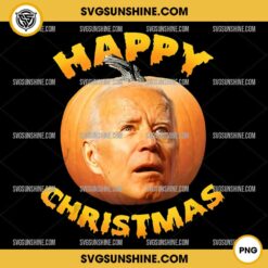 Joe Biden Pumpkin Happy Christmas PNG, Funny Anti Joe Biden Happy Christmas PNG