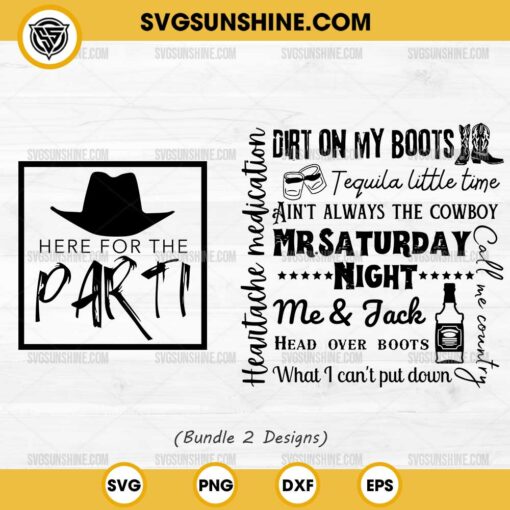 Bundle Jon Pardi SVG, Jon Pardi Songs SVG, Jon Pardi SVG PNG Cricut & Silhouette