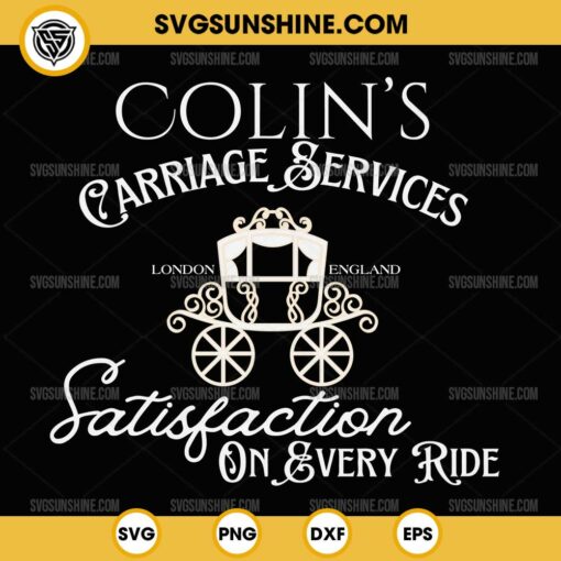 Colin's Carriage SVG, Bridgerton Fan SVG, Bridgerton Season 3 SVG