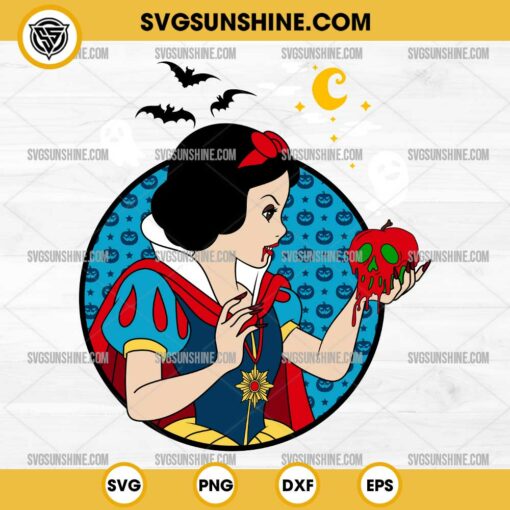 Disney Princess Snow White Halloween SVG PNG Vector Clipart