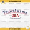 Trumpamania USA It's A Movement PNG, Donald Trump 2024 PNG