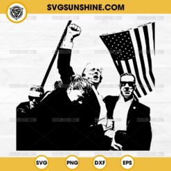 Silhouette Donald Trump Shooting SVG PNG Digital Download