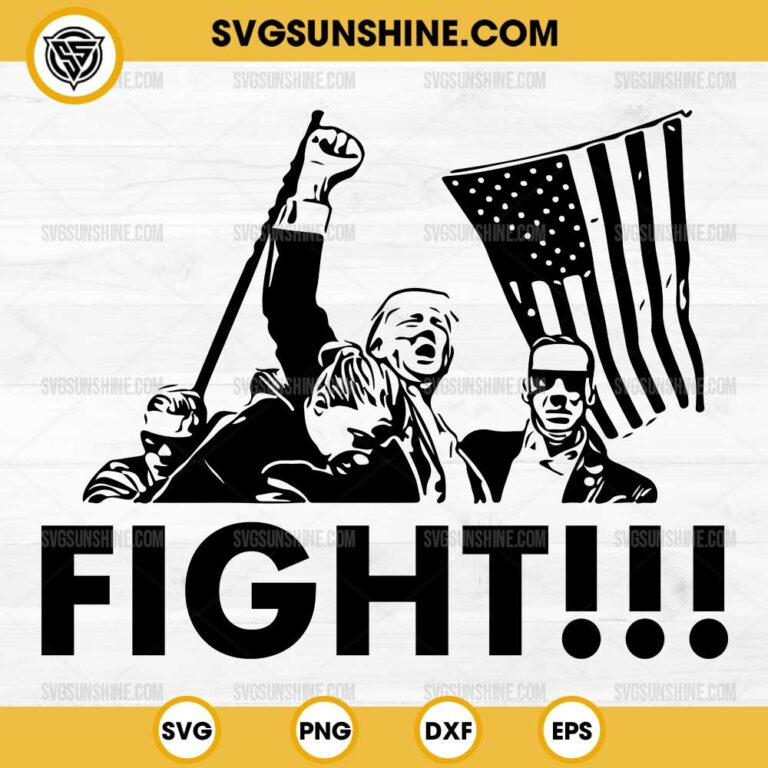 Trump Fight SVG- Trump Fist Pump Shot SVG