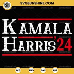 Kamala Harris 24 SVG PNG Silhouette Vector Clipart