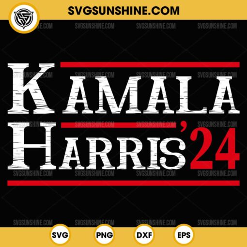 Kamala Harris 24 SVG PNG Silhouette Vector Clipart