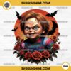 Horror Chucky Flowers PNG, Halloween Chucky PNG Sublimation Designs