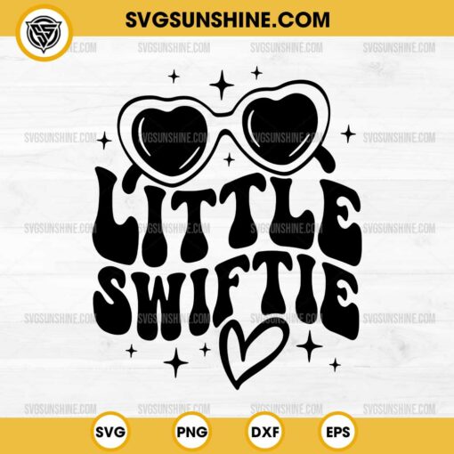 Little Swiftie SVG, Baby Swiftie SVG, Swiftie Heart Glasses SVG, Taylor Swift SVG
