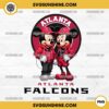 Mickey And Minnie 3D Atlanta Falcons Football PNG