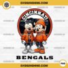 Mickey And Minnie 3D Cincinnati Bengals Football PNG