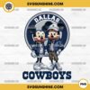 Mickey And Minnie 3D Dallas Cowboys Football PNG