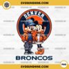 Mickey And Minnie 3D Denver Broncos Football PNG