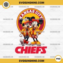 Mickey And Minnie 3D Kansas City Chiefs Football PNG