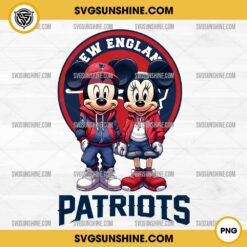 Mickey And Minnie 3D New England Patriots Football PNG