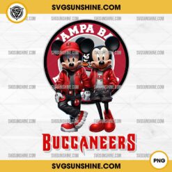 Mickey And Minnie 3D Tampa Bay Buccaneers Football PNG