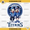 Mickey And Minnie 3D Tennessee Titans Football PNG