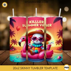 Pennywise Killer Summer Viber 20oz Tumbler Wrap PNG File