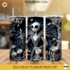 3D Paper Jack Skellington Tumbler Wrap PNG