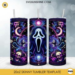 Halloween Ghostface 20oz Tumbler Wrap PNG File