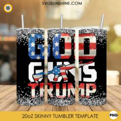 God Guns Trump 20oz Tumbler Wrap PNG File