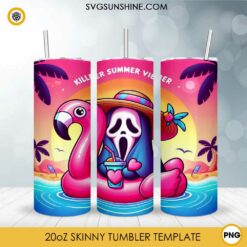 Ghostface Scream Horror Summer 20oz Tumbler Wrap PNG File