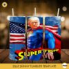 Super Trump 20oz Tumbler Wrap PNG, Funny Donald Trump Tumbler Wrap PNG