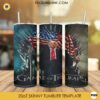 Trump Game of Thrones Tumbler Wrap PNG, Game Of Trump 20oz Skinny Tumbler Template PNG