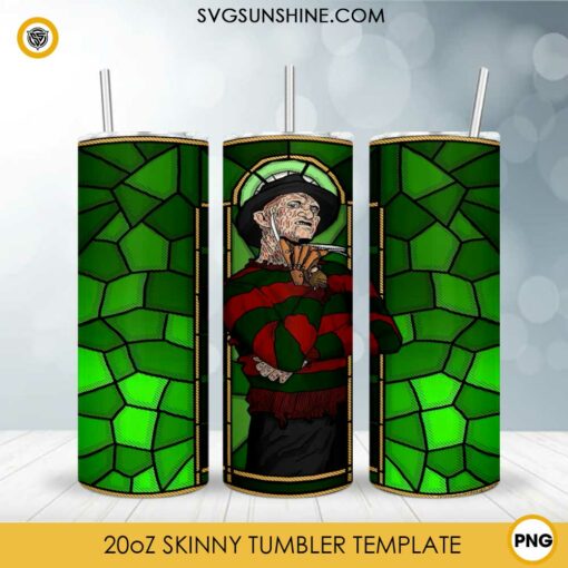 Freddy Krueger 20oz Tumbler Wrap PNG File