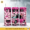 Get In Loser We Are Going Slashing 3D Tumbler Wrap PNG, 3D Inflated Pink Horror Halloween Tumbler PNG