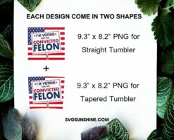 I'm Voting For The Convicted Felon 20oz Tumbler Wrap PNG