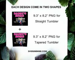 Trump 2024 Daddy's Home Tumbler Wrap PNG, Donald Trump Tumbler Wrap PNG