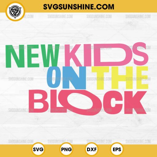 NKOTB New Kids On The Block SVG PNG Cricut