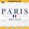 Paris France SVG PNG Vector Clipart