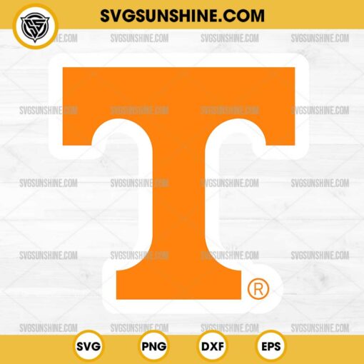 T Tennessee Volunteers SVG PNG Silhouette Vector Clipart