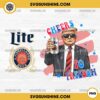 Trump Miller Lite Beer Cheers To Freedom PNG, Trump Miller Lite Beer PNG