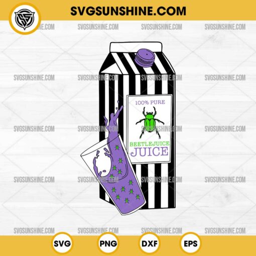 100% Pure Beetlejuice Juice SVG, Beetlejuice Box SVG, Funny Beetlejuice Drink SVG